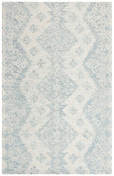 Safavieh Micro-Loop 4'-0" x 6'-0" Rug in Ivory / Blue