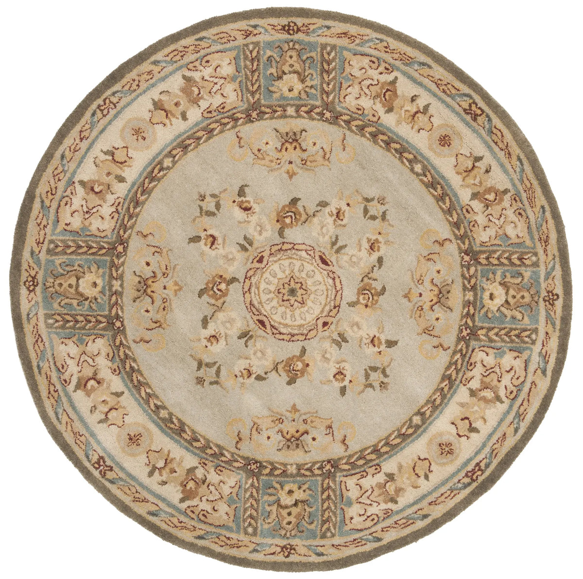 Safavieh Bergama 6'-0" x 6'-0" Rug in Light Blue / Ivory