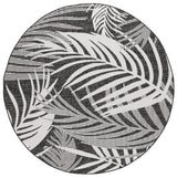 Safavieh Beach House 6'-7" x 6'-7" Rug in Charcoal / Ivory