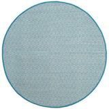Safavieh Montauk 6'-0" x 6'-0" Rug in Ivory / Turquoise