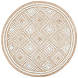 Safavieh Natural Fiber 6'-0" x 6'-0" Rug in Natural / Ivory