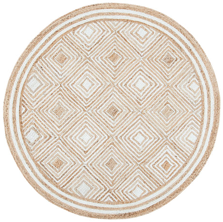 Safavieh Natural Fiber 6'-0" x 6'-0" Rug in Natural / Ivory