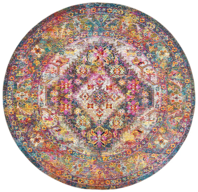 Safavieh Crystal 7'-0" x 7'-0" Rug in Navy / Light Blue
