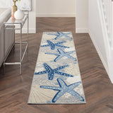 Nourison Aloha Alh24 Blue/Grey Rugs