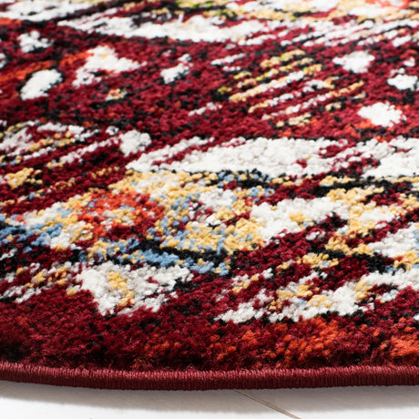 Safavieh Amsterdam 6'-7" x 6'-7" Rug in Red