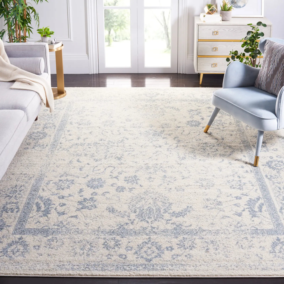 Safavieh Adirondack 10'-0" x 14'-0" Rug in Ivory / Slate