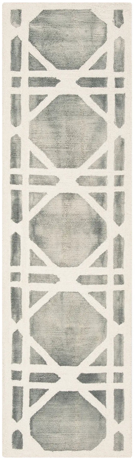 Safavieh Dip Dye 2'-3" x 10'-0" Rug in Ivory / Grey
