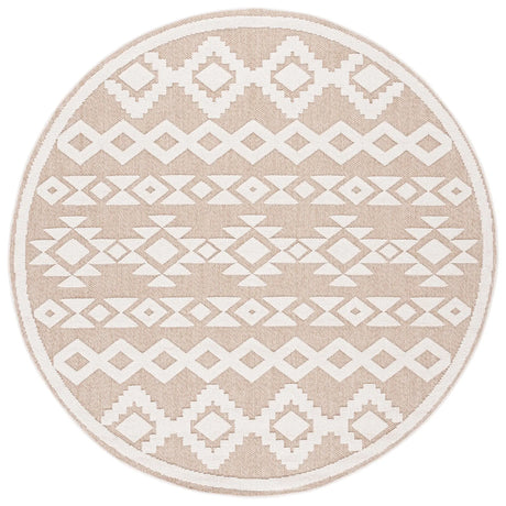 Safavieh Global 6'-7" x 6'-7" Rug in Beige / Ivory