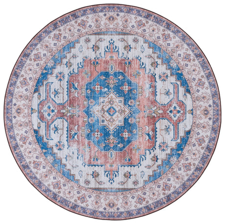 Safavieh Tucson 6'-0" x 6'-0" Rug in Beige / Blue