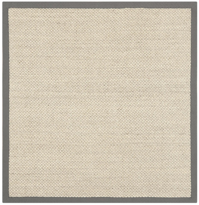 Safavieh Natural Fiber 4'-0" x 4'-0" Rug in Marble / Grey