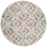Safavieh Skyler 6'-7" x 6'-7" Rug in Ivory / Pink