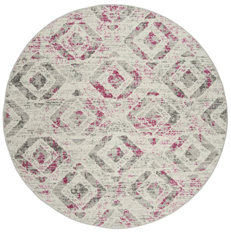 Safavieh Skyler 6'-7" x 6'-7" Rug in Ivory / Pink