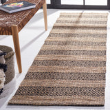 Safavieh Natural Fiber 2'-3" x 8'-0" Rug in Black / Natural