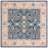 Safavieh Madison 6'-7" x 6'-7" Rug in Navy / Creme
