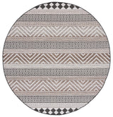 Safavieh Havana 6'-7" x 6'-7" Rug in Light Brown / Black