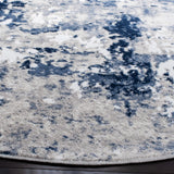 Safavieh Skyler 6'-7" x 6'-7" Rug in Grey / Navy