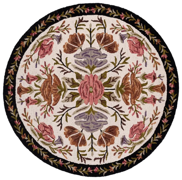 Safavieh Jardin 6'-0" x 6'-0" Rug in Ivory / Black