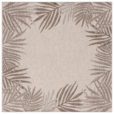 Safavieh Beach House 6'-7" x 6'-7" Rug in Beige / Brown