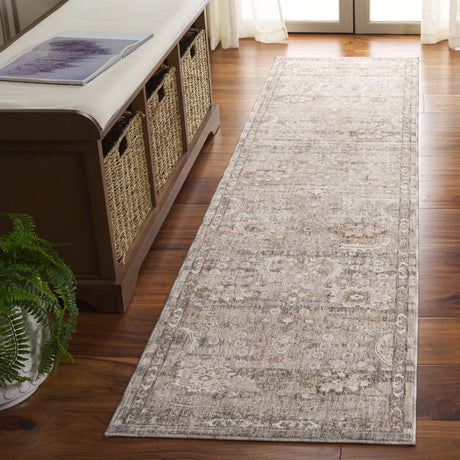 Safavieh Mason 100 2'-0" x 10'-0" Rug in Grey / Beige