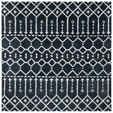 Safavieh Himalaya 6'-0" x 6'-0" Rug in Dark Grey / Ivory