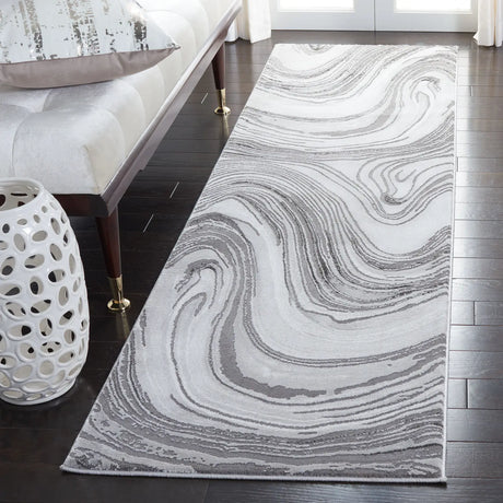 Safavieh Craft 2'-3" x 8'-0" Rug in Light Grey / Grey