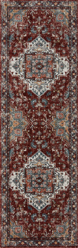 Loloi Samra Sam-10 Brick/Grey Rugs - runner flat
