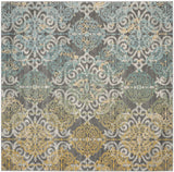 Safavieh Evoke 6'-7" x 6'-7" Rug in Grey / Ivory