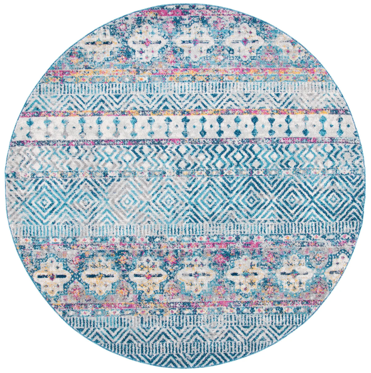 Safavieh Madison 700 5'-3" x 5'-3" Rug in Denim Blue / Purple