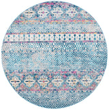Safavieh Madison 700 5'-3" x 5'-3" Rug in Denim Blue / Purple
