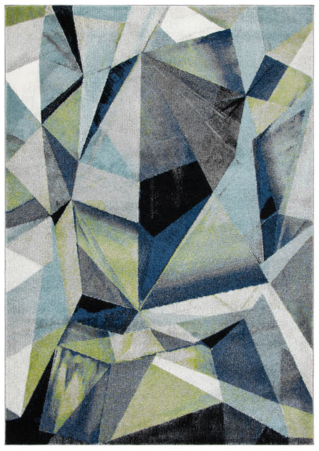 Safavieh Porcello 4'-0" x 6'-0" Rug in Grey / Blue