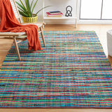 Safavieh Rag Rug 4'-0" x 6'-0" Rug in Green / Multi