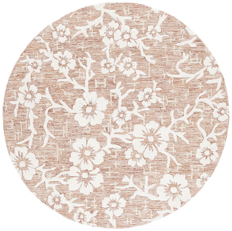Safavieh Glamour 6'-0" x 6'-0" Rug in Rust / Ivory