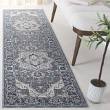 Safavieh Sutton 2'-2" x 8'-0" Rug in Grey / Navy