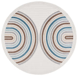 Safavieh Stella 6'-7" x 6'-7" Rug in Ivory / Brown Blue