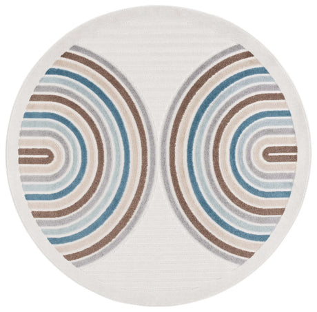 Safavieh Stella 6'-7" x 6'-7" Rug in Ivory / Brown Blue