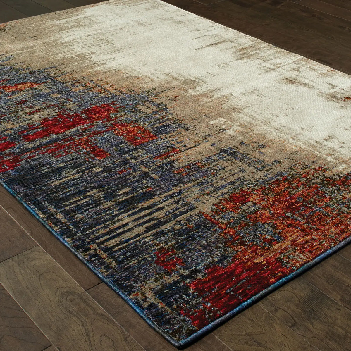 Oriental Weavers Sphinx Evolution 8001A Ivory/Multi Rugs - angle detail