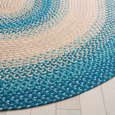 Safavieh Braided 5'-0" x 8'-0" Rug in Blue / Beige