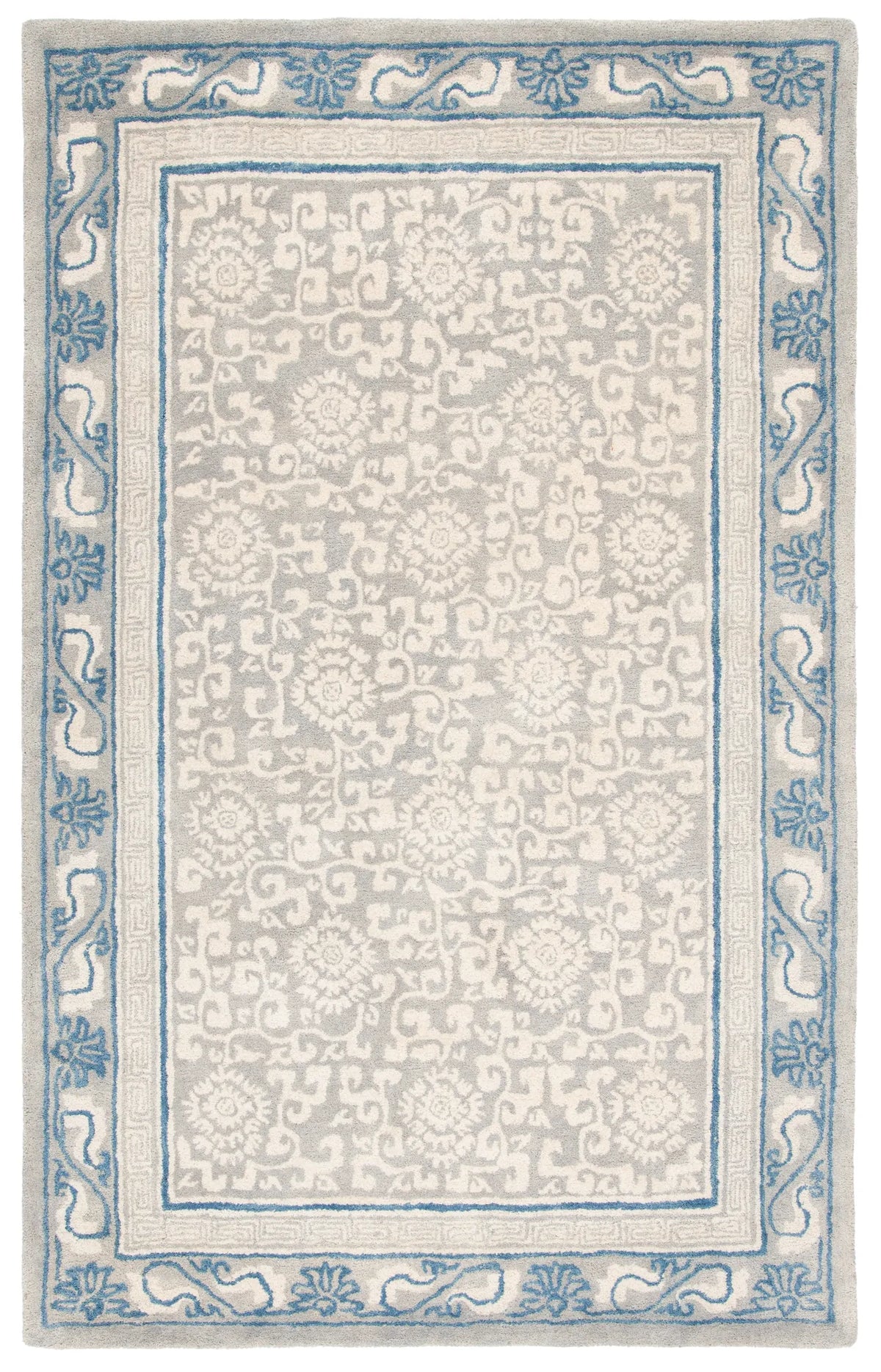 Safavieh Antiquity 4'-0" x 6'-0" Rug in Grey / Ivory