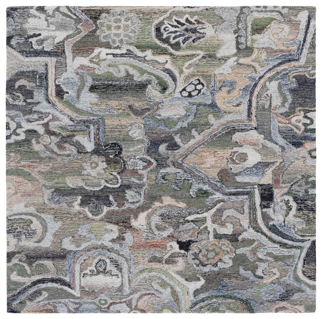 Safavieh Marquee 6'-0" x 6'-0" Rug in Light Green / Beige