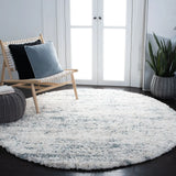 Safavieh Fontana Shag  800 10'-0" x 10'-0" Rug in Ivory / Teal