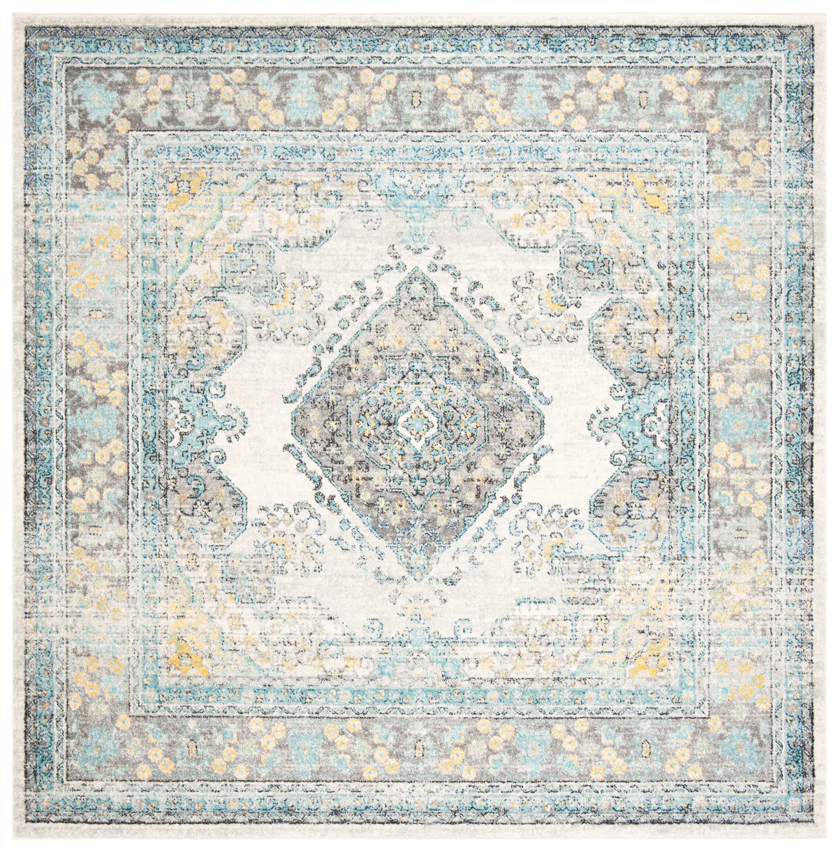 Safavieh Evoke 6'-7" x 6'-7" Rug in Grey / Blue