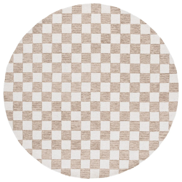 Safavieh Ebony 6'-0" x 6'-0" Rug in Brown / Ivory
