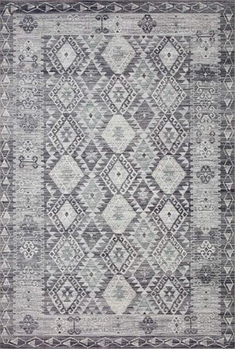 Loloi Zion Zio-03 Charcoal/Slate Rugs - main flat