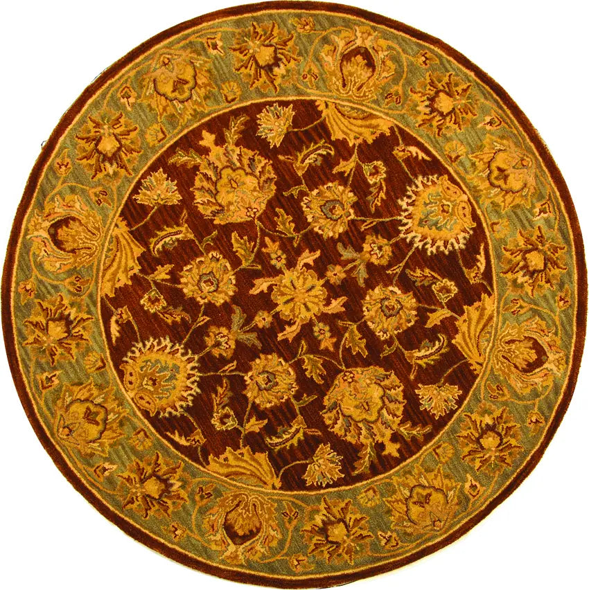 Safavieh Heritage 6'-0" x 6'-0" Rug in Brown / Blue