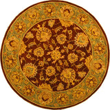 Safavieh Heritage 6'-0" x 6'-0" Rug in Brown / Blue