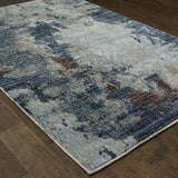 Oriental Weavers Sphinx Evolution 8049B Navy/Blue Rugs - angle detail