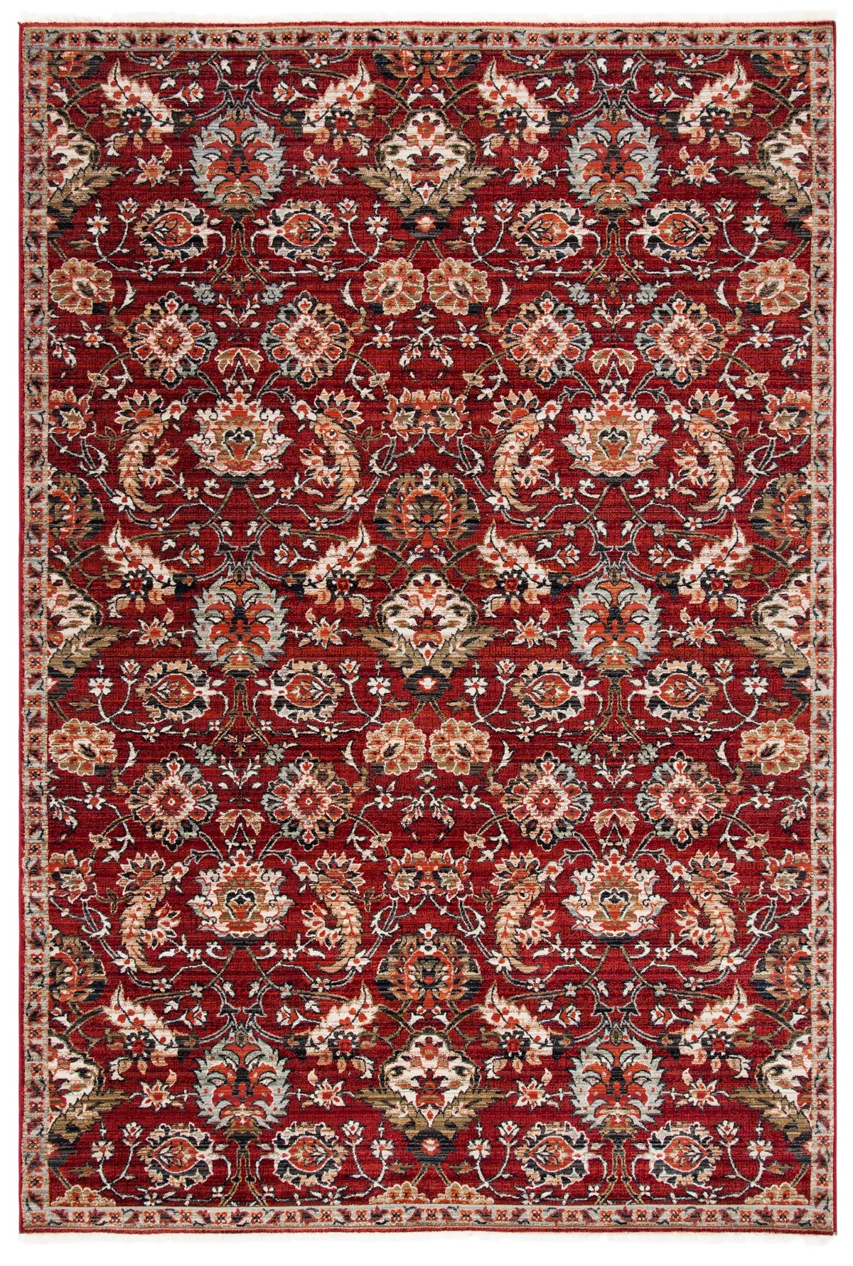 Safavieh Herat 300 4'-0" x 6'-0" Rug in Rust / Ivory