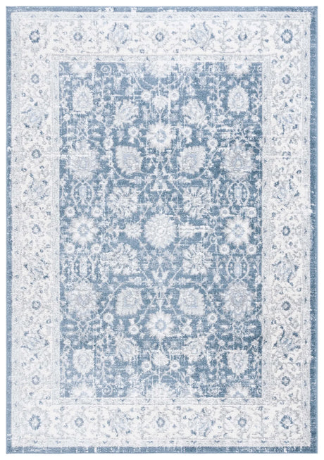 Safavieh Layla 4'-5" x 6'-5" Rug in Blue / Ivory Grey