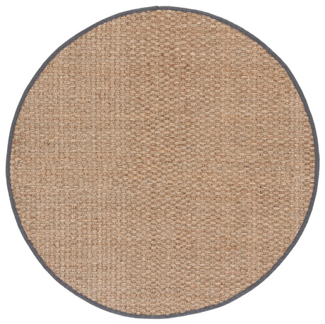 Safavieh Natural Fiber 6'-0" x 6'-0" Rug in Natural / Dark Grey