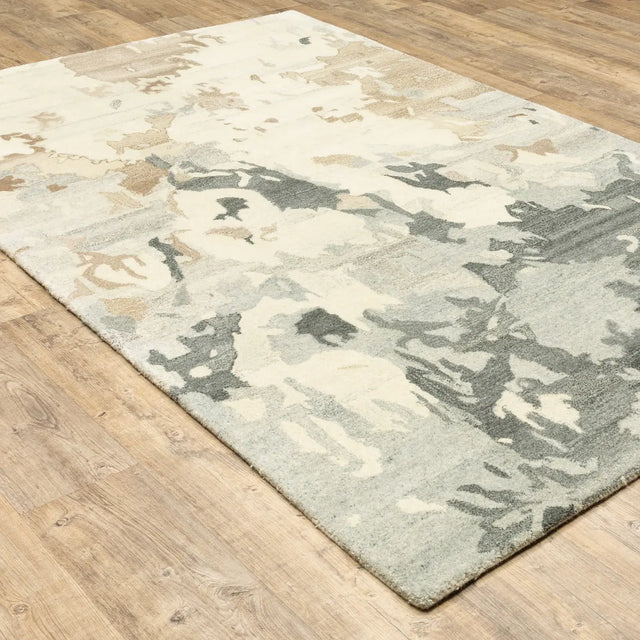 Oriental Weavers Sphinx Anastasia 68009 Beige / Charcoal Rugs - angle detail